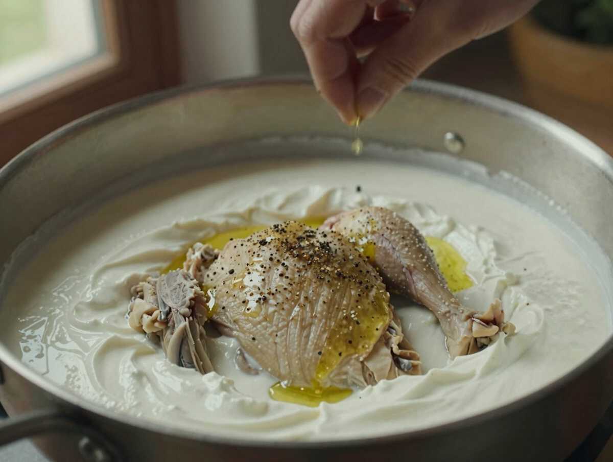 Condire con lo yogurt greco — Insalata di Pollo e Sedano con Yogurt Greco
