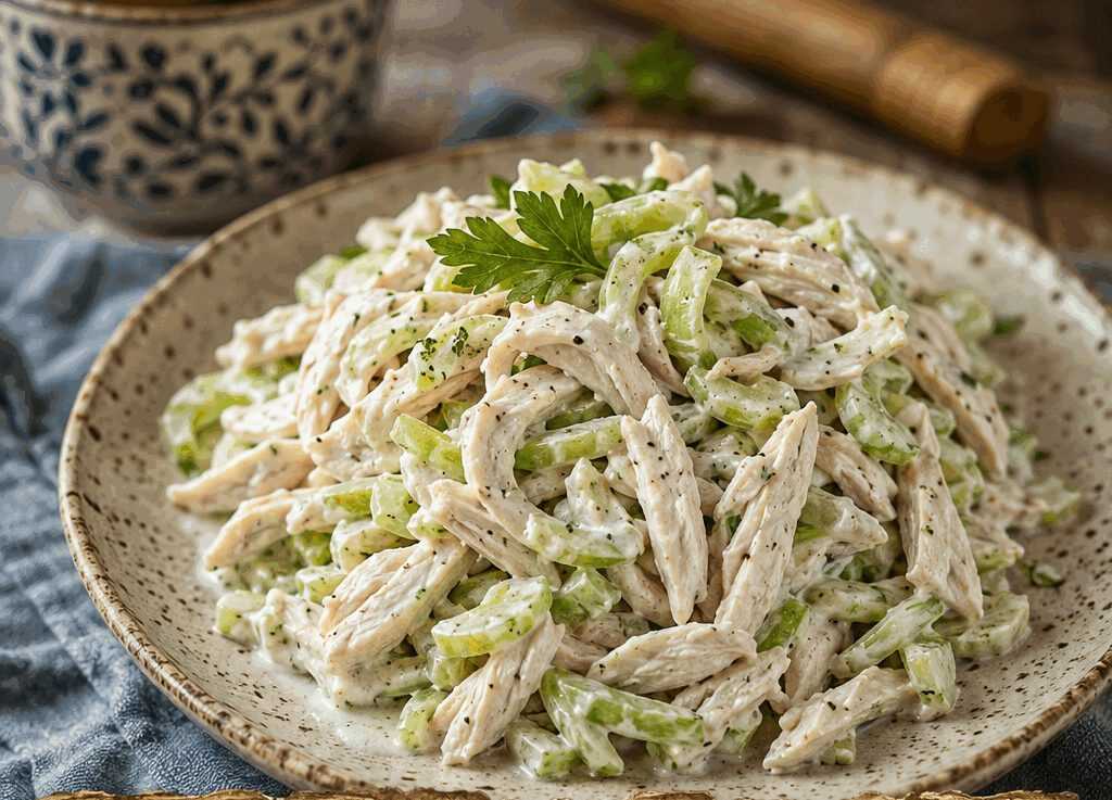 Insalata di Pollo e Sedano con Yogurt Greco