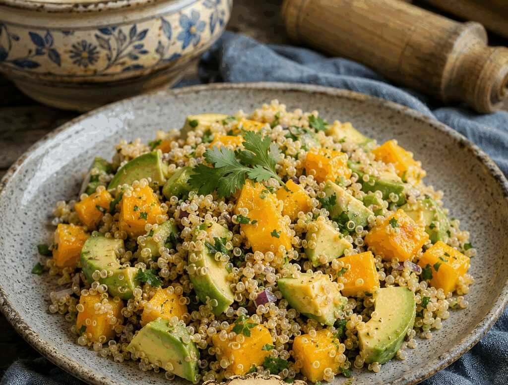 Insalata di Quinoa con Avocado e Mango