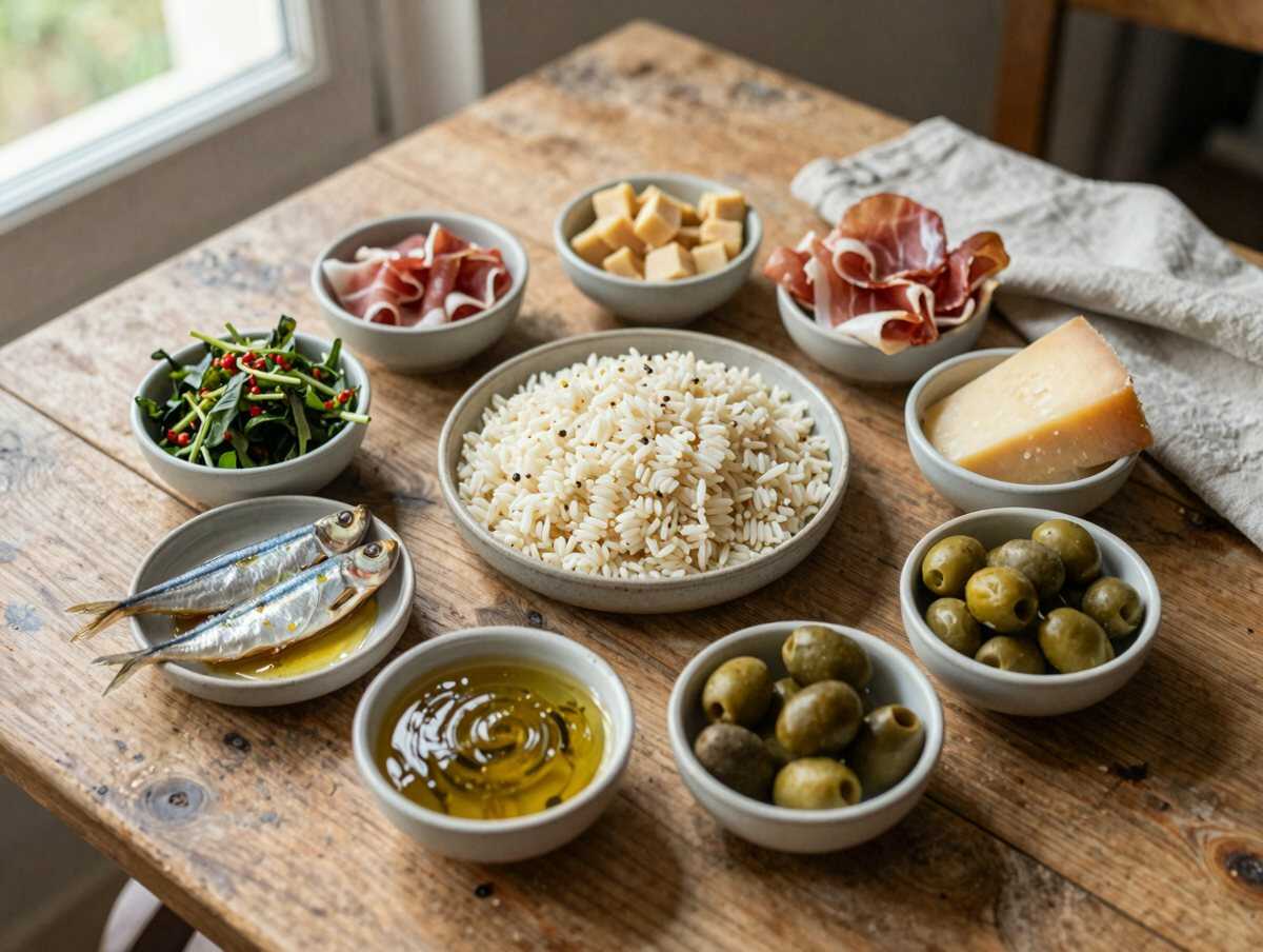 Gli ingredienti per Insalata di Riso Classica dell’Estate