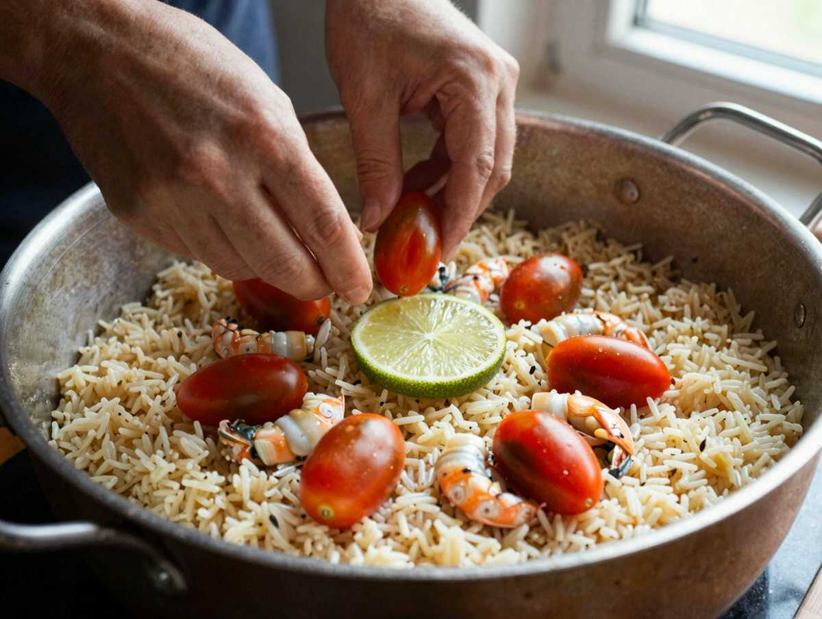 Condire l’insalata — Insalata di Riso Venere con Gamberi e Lime
