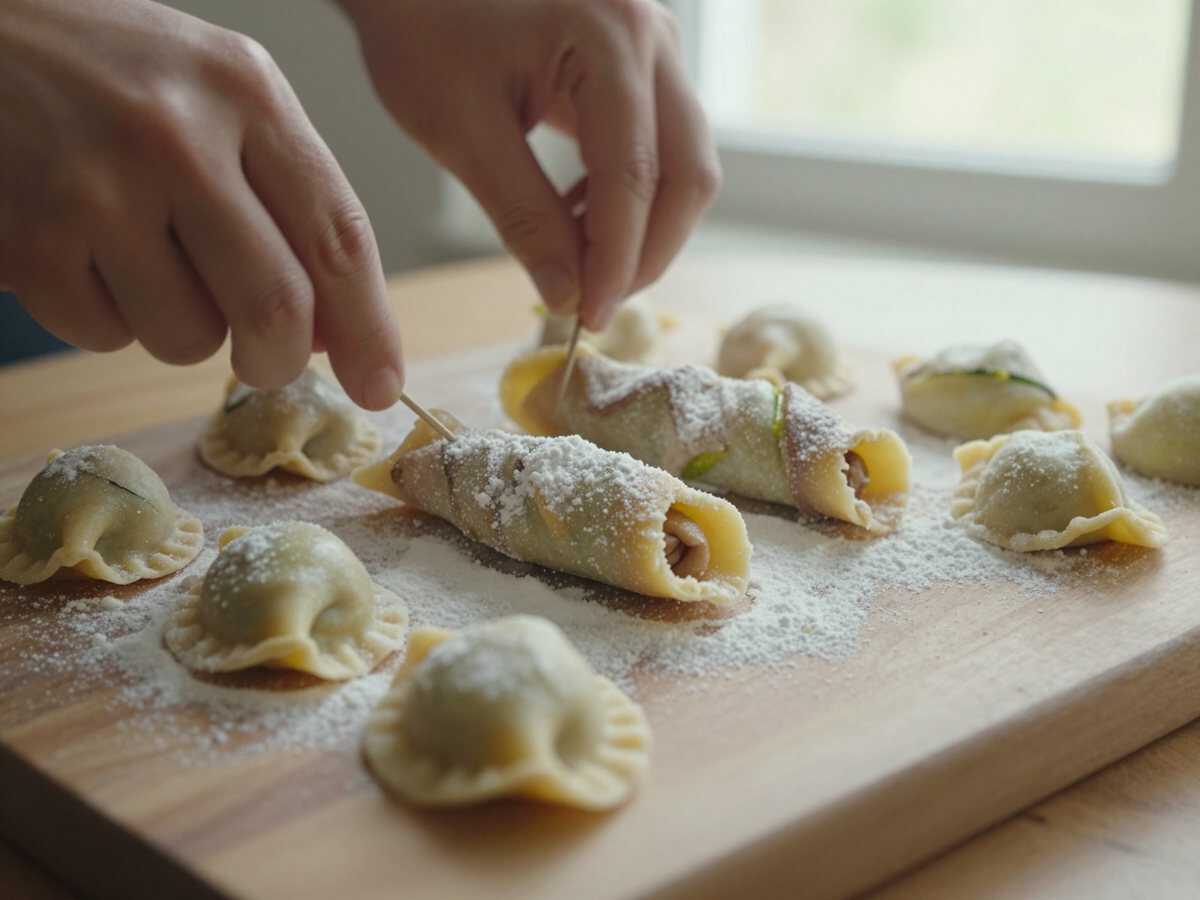 Forma gli involtini — Involtini di Pollo con Zucchine e Philadelphia