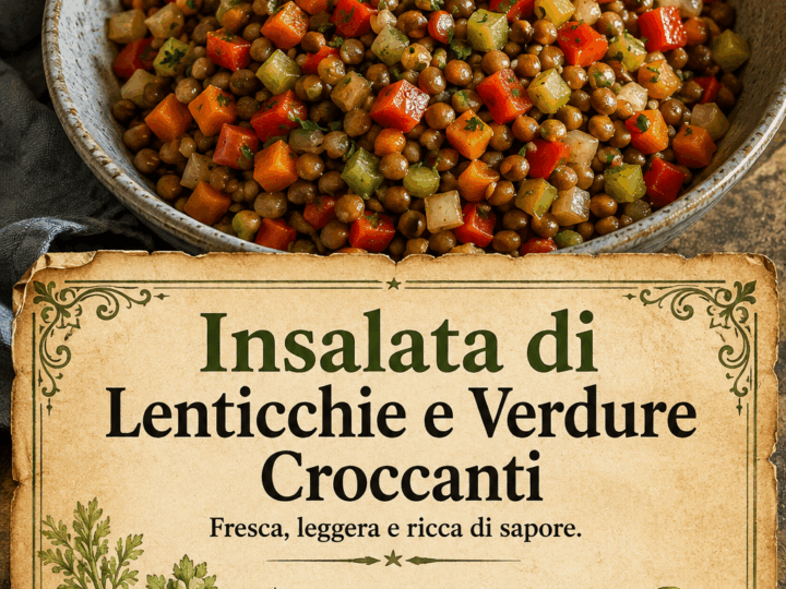 Insalata di Lenticchie e Verdure Croccanti