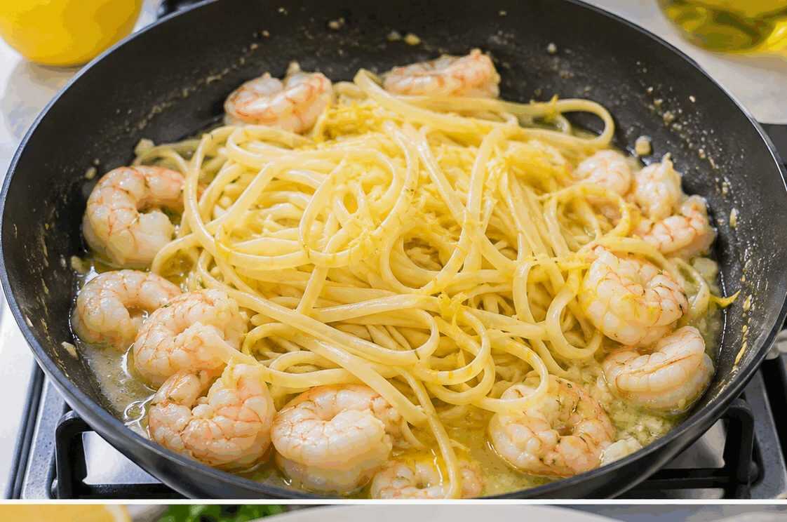 Linguine al Limone e Gamberi: la Ricetta Fresca e Raffinata Pronta in 25 Minuti