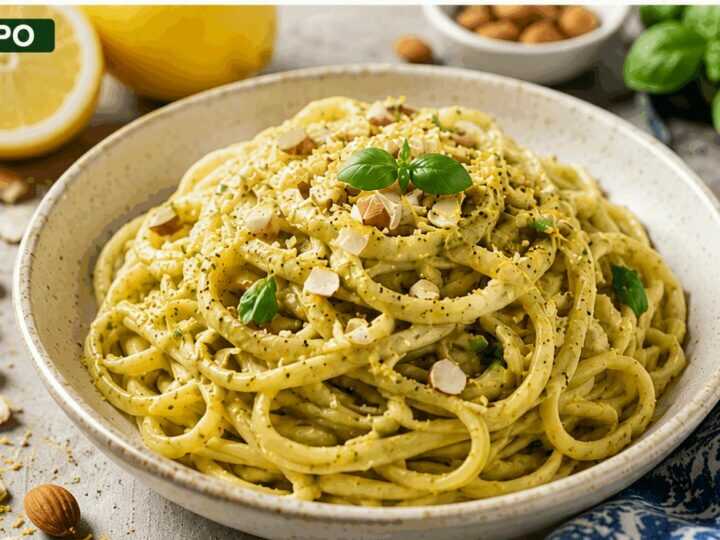 Linguine al Pesto di Limone e Mandorle: la Ricetta Fresca e Profumata Ideale per l’Estate