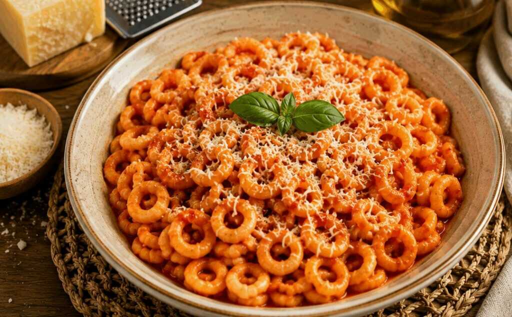 Lorighittas al Sugo di Pomodoro e Pecorino – Sardegna