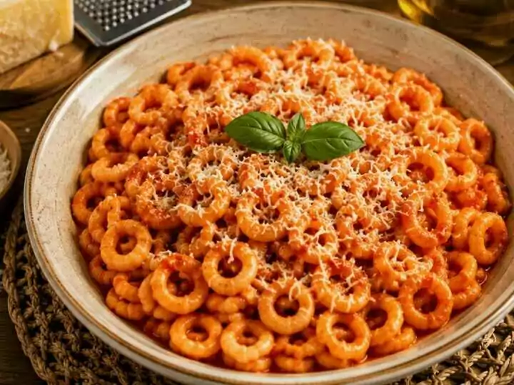 Lorighittas al Sugo di Pomodoro e Pecorino – Sardegna