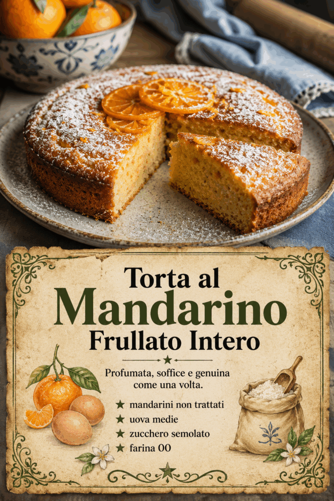 Torta al Mandarino Frullato Intero