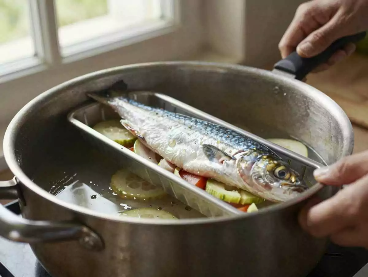 3. Cuocere al vapore — Merluzzo al Vapore con Verdure: la Ricetta Light Delicata e Nutriente Pronta in 30 Minuti