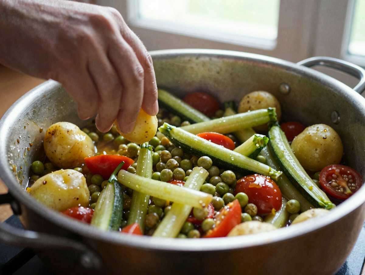 3. Aggiungere le verdure — Minestrone di Verdure Fatto in Casa: la Ricetta Sana e Ricca di Gusto Perfetta per Ogni Stagione