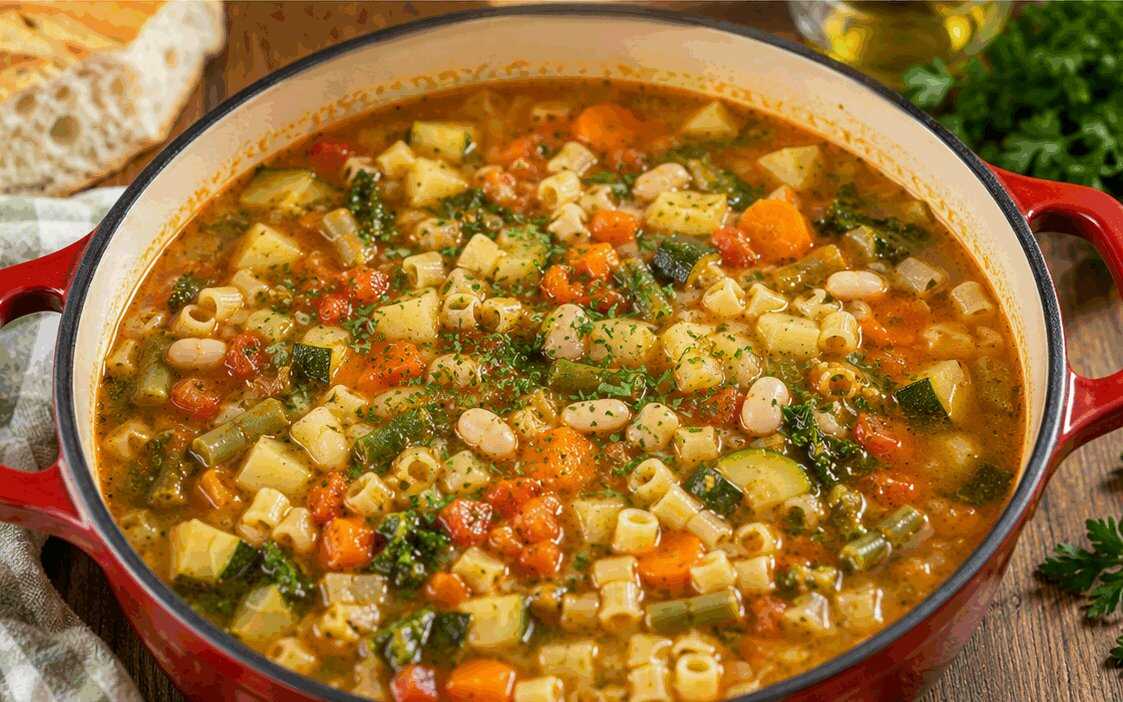 Minestrone di Verdure Fatto in Casa: la Ricetta Sana e Ricca di Gusto Perfetta per Ogni Stagione