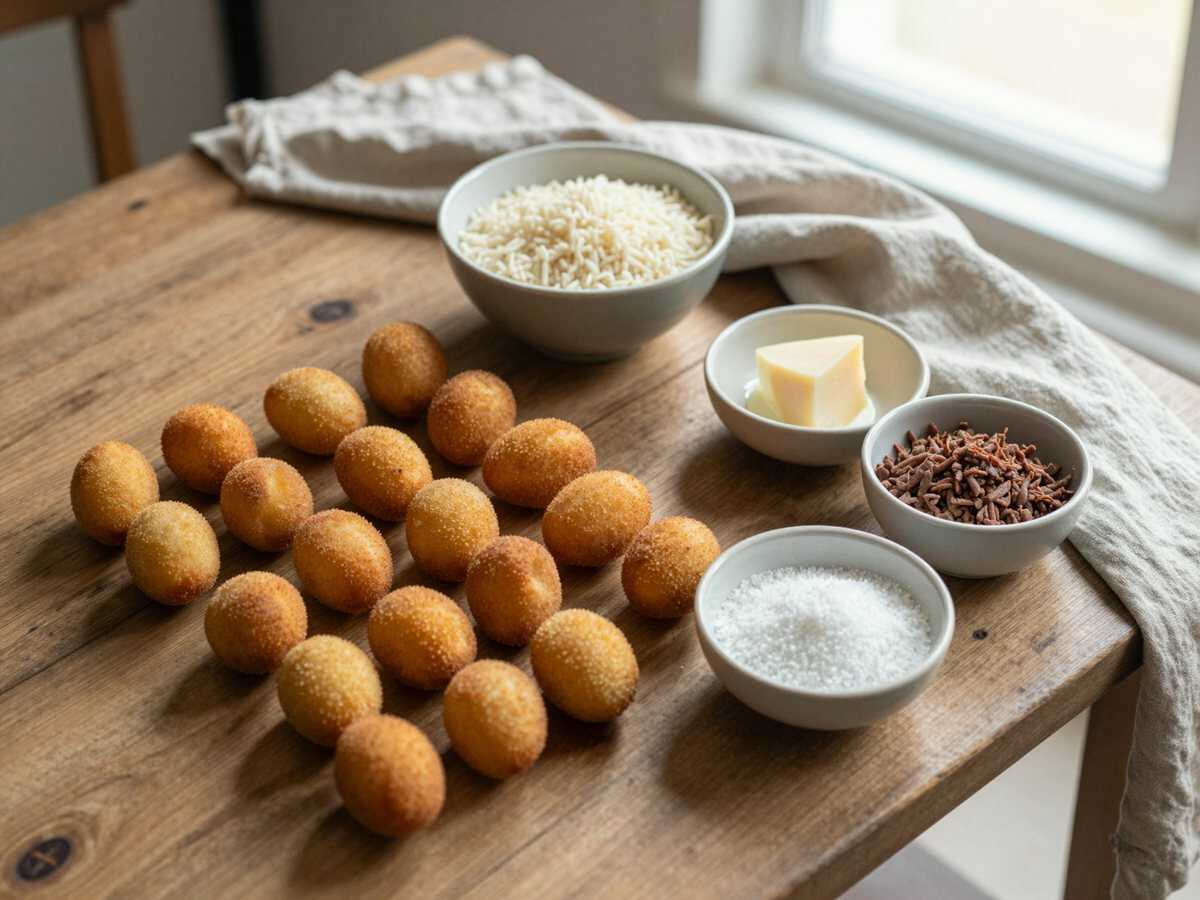 Gli ingredienti per Mini arancini da congelare crudi e friggere all’ultimo momento
