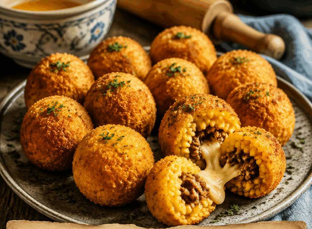 Mini arancini da congelare crudi e friggere all’ultimo momento