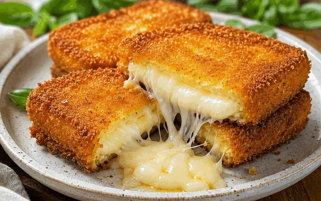 Mozzarella in Carrozza Dorata: la Ricetta Croccante Fuori e Filante Dentro che Piace a Tutti