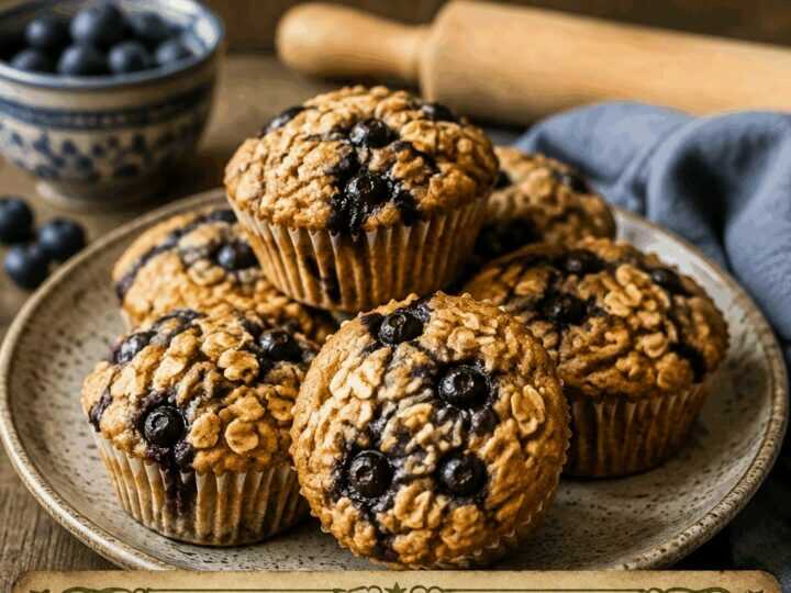 Muffin all’Avena e Mirtilli Senza Zucchero
