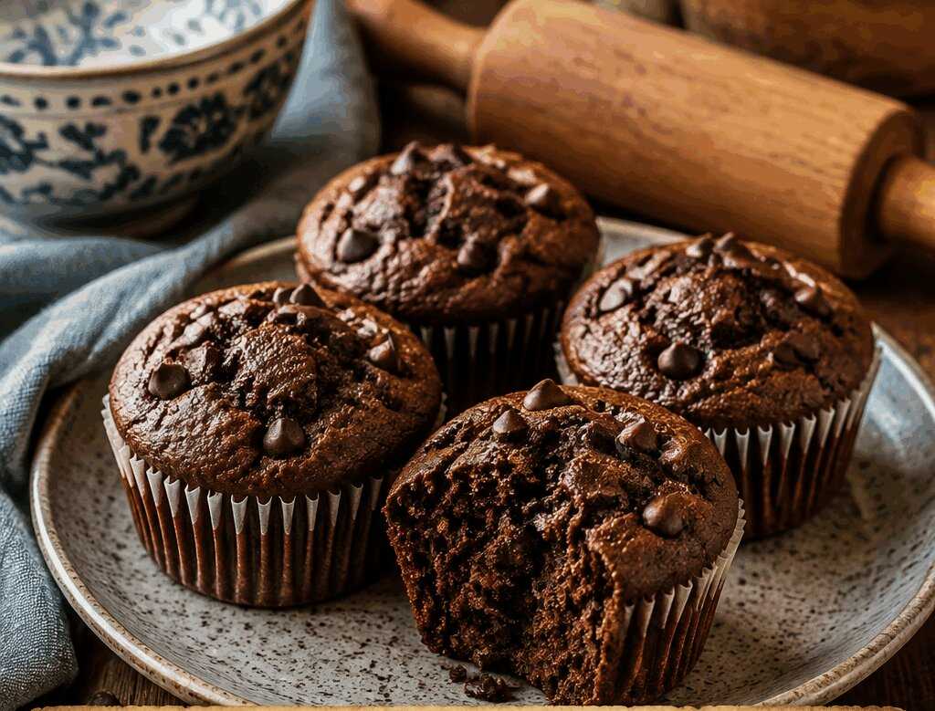 Muffin Proteici al Cacao e Banana