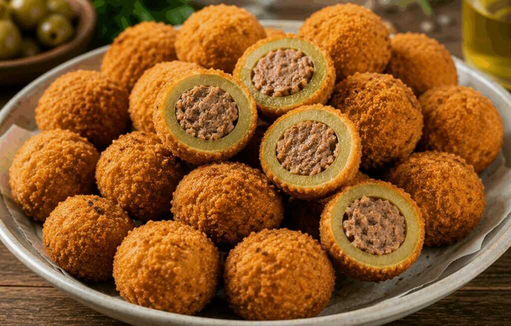 Olive all’Ascolana Ripiene e Fritte