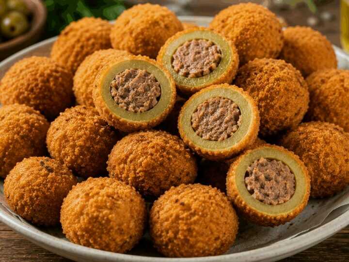 Olive all’Ascolana Ripiene e Fritte