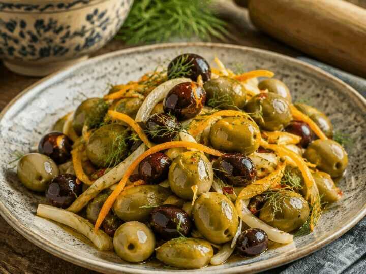 Olive marinate agli agrumi e finocchietto, la ricetta collaudata che non sbaglia mai