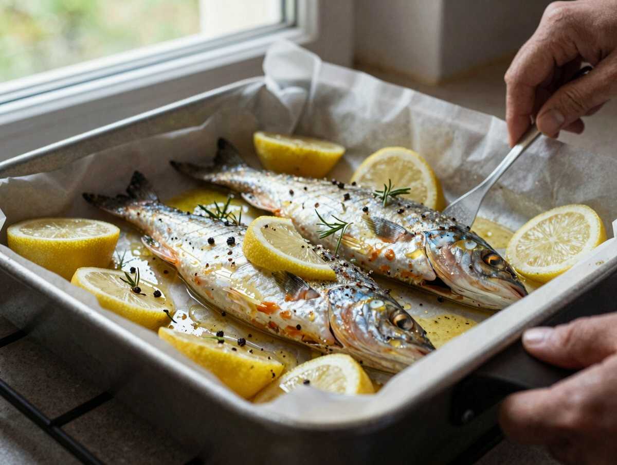 Disporre nella teglia — Orata al Forno con Patate: la Ricetta Leggera e Profumata Pronta in 40 Minuti