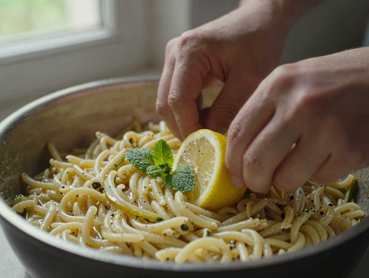 Condire l’orzo freddo — Orzo Freddo con Zucchine e Menta