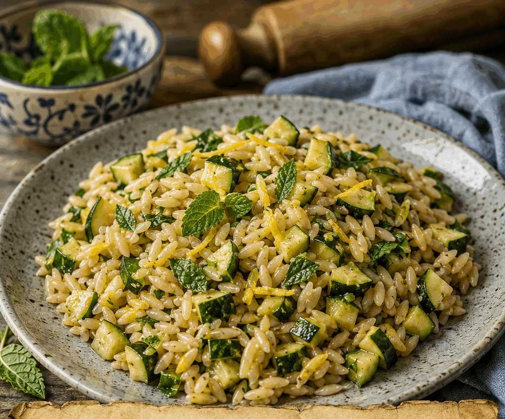 Orzo Freddo con Zucchine e Menta