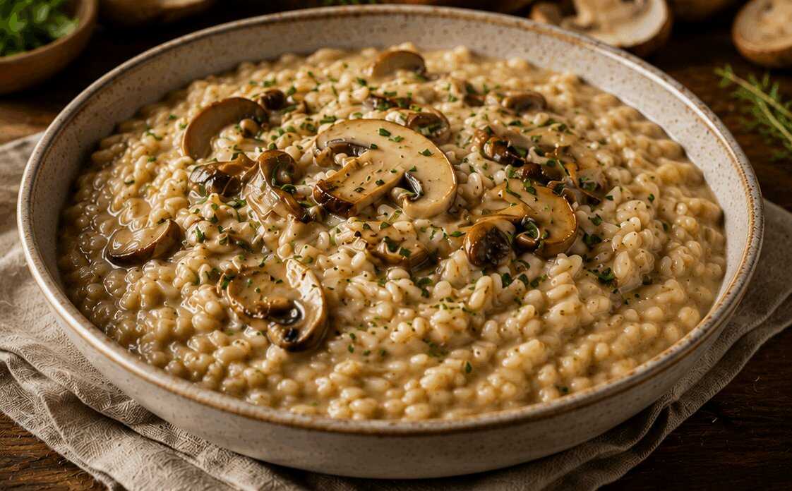 Orzotto ai Funghi Porcini: la Ricetta Rustica e Vellutata Ricca di Profumo