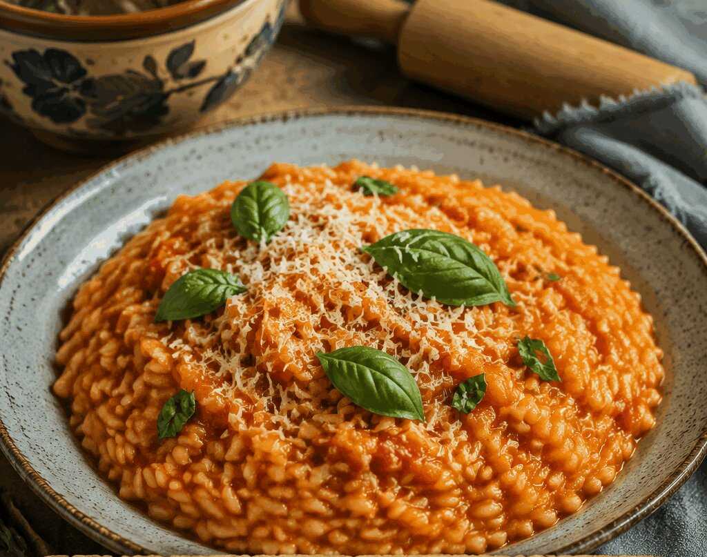 Orzotto al Pomodoro e Basilico