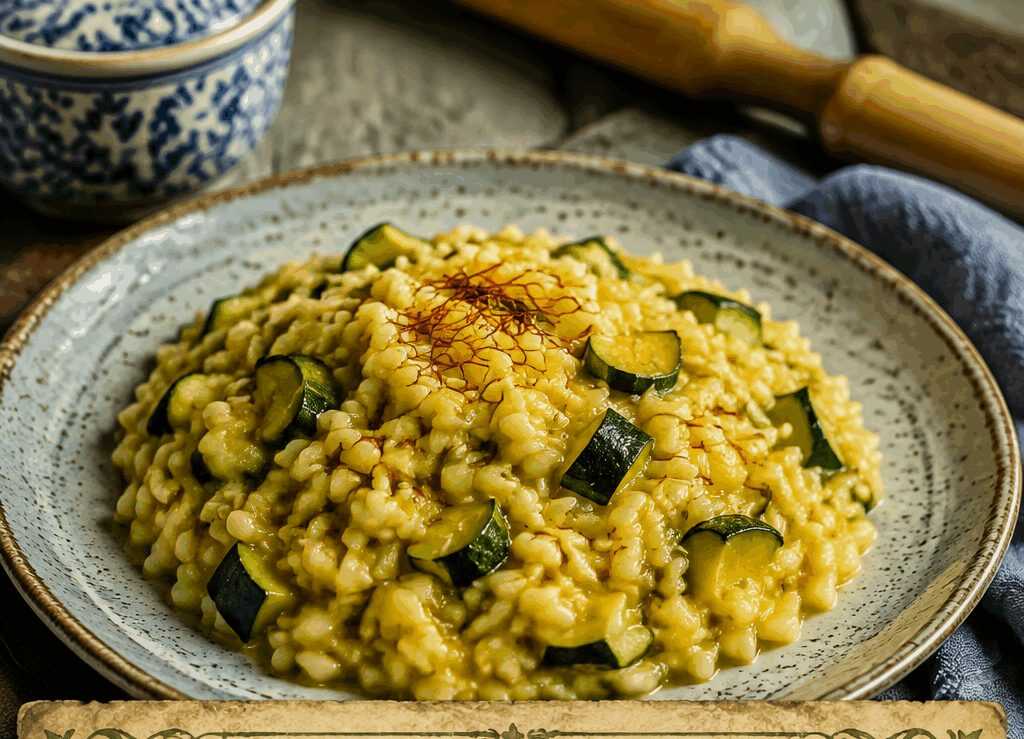 Orzotto Zucchine e Zafferano