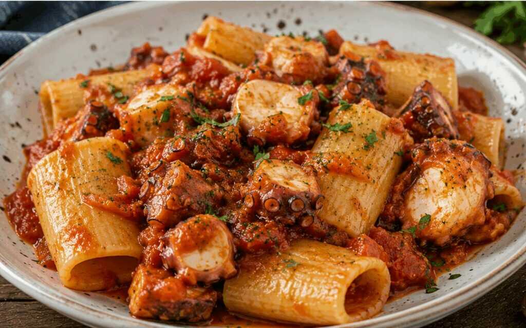 Paccheri con Ragù di Polpo: il Primo Piatto di Mare dal Gusto Autentico