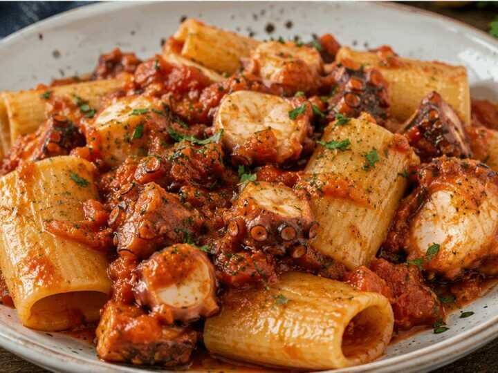 Paccheri con Ragù di Polpo: il Primo Piatto di Mare dal Gusto Autentico