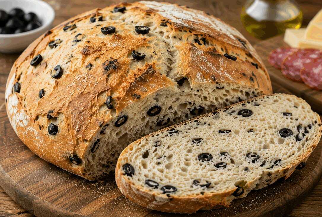 Pane alle Olive Nere: la Ricetta Rustica e Soffice Perfetta da Gustare con Salumi e Formaggi