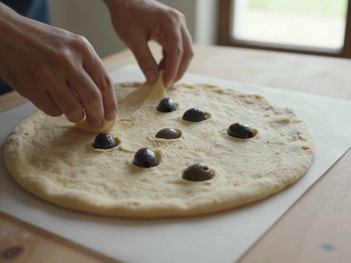 4. Dare la forma — Pane alle Olive Nere: la Ricetta Rustica e Soffice Perfetta da Gustare con Salumi e Formaggi