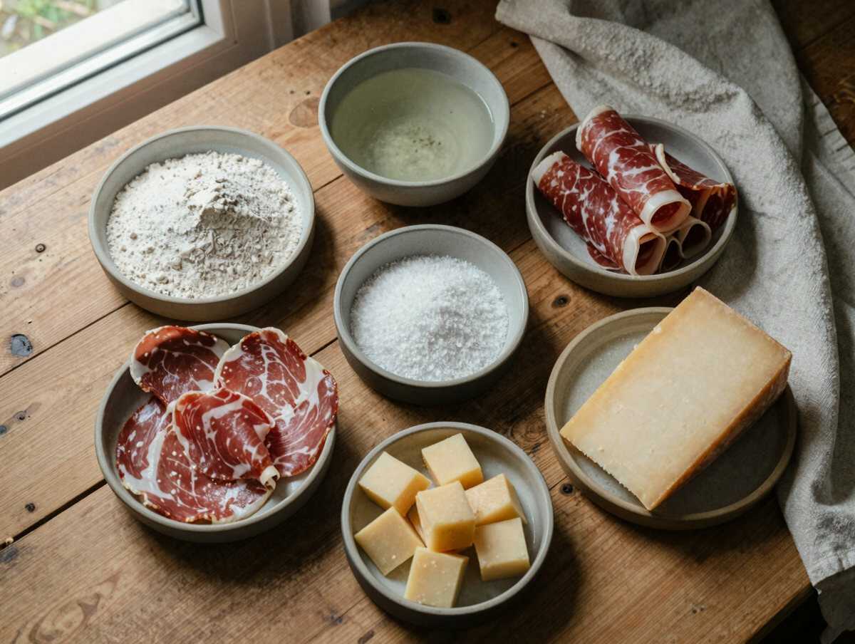 Gli ingredienti per Panino napoletano con salame e formaggio, il classico del buffet che funziona sempre