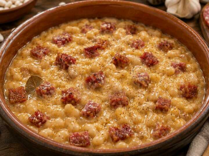 Panissa Vercellese con Fagioli e Salame – Piemonte