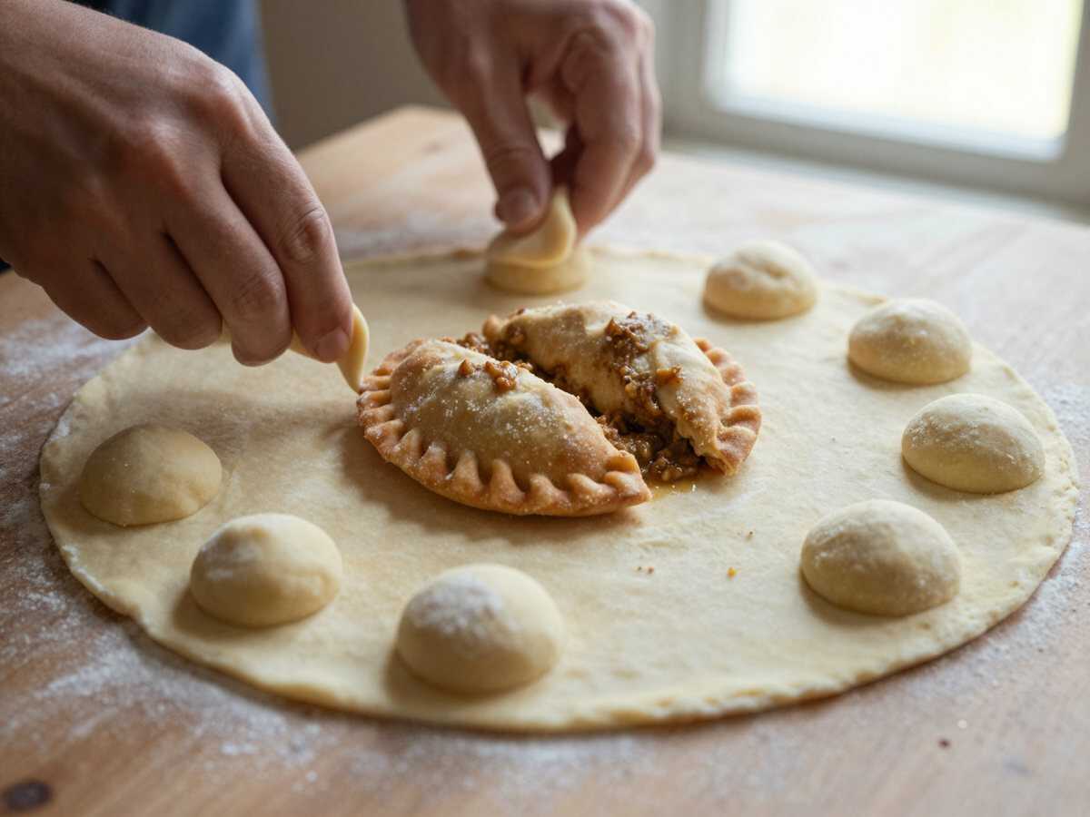 4. Formare i panzerotti — Panzerotti Fritti Pugliesi: la Ricetta Tradizionale Dorata e Filante che Conquista Tutti