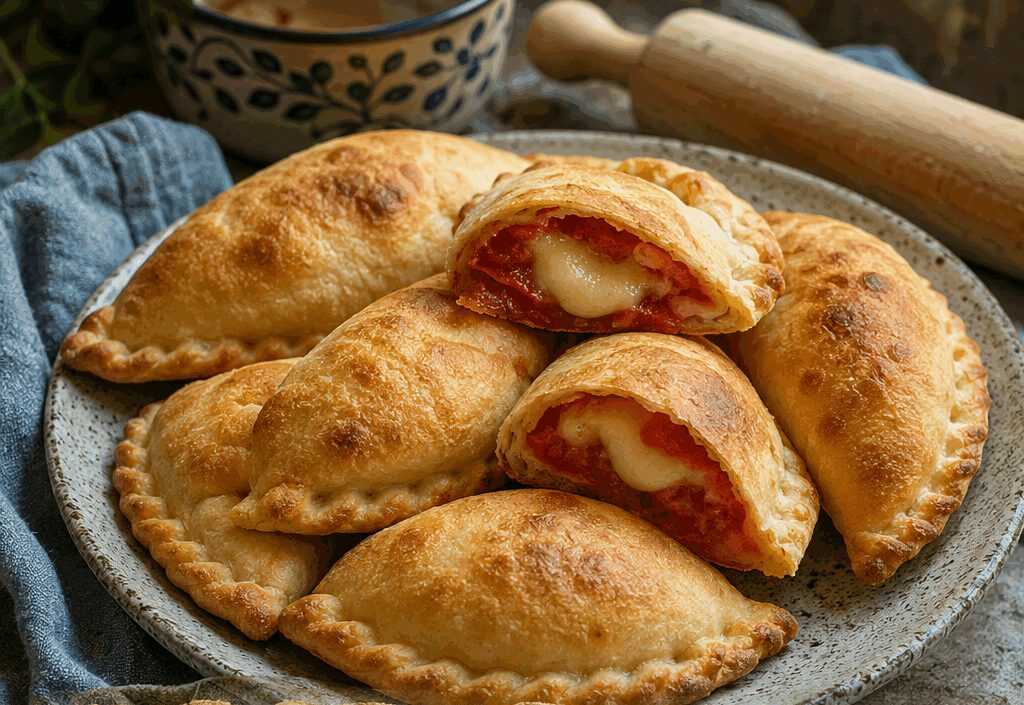 Panzerottini al forno con pomodoro e scamorza, come in rosticceria ma fatti in casa