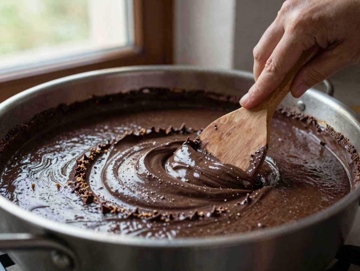 5. Completare l’impasto — Parrozzo Abruzzese al Cioccolato – Abruzzo