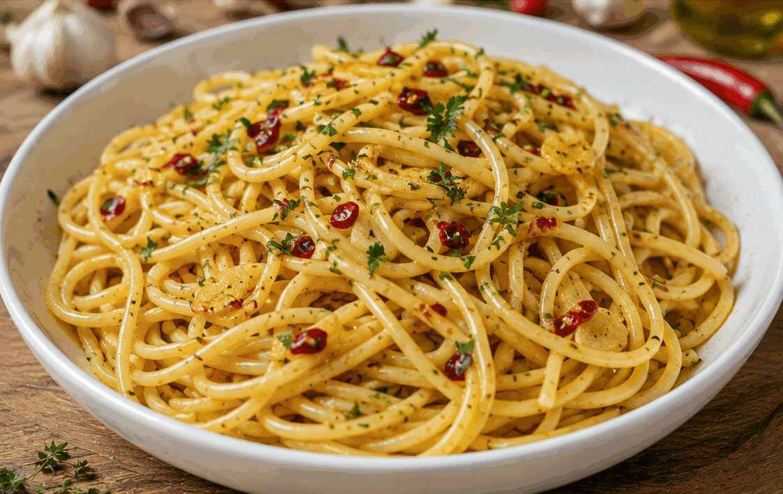 Pasta Aglio, Olio e Peperoncino: la Ricetta Semplice e Gustosa Pronta in Soli 15 Minuti