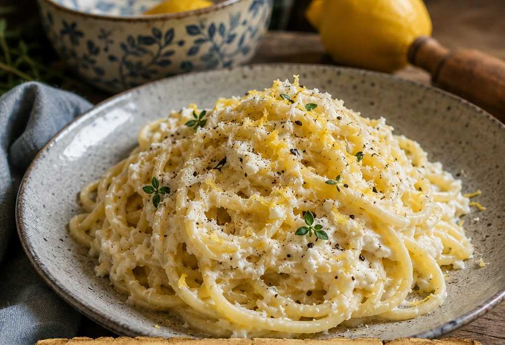 Pasta al Limone e Ricotta in 10 Minuti