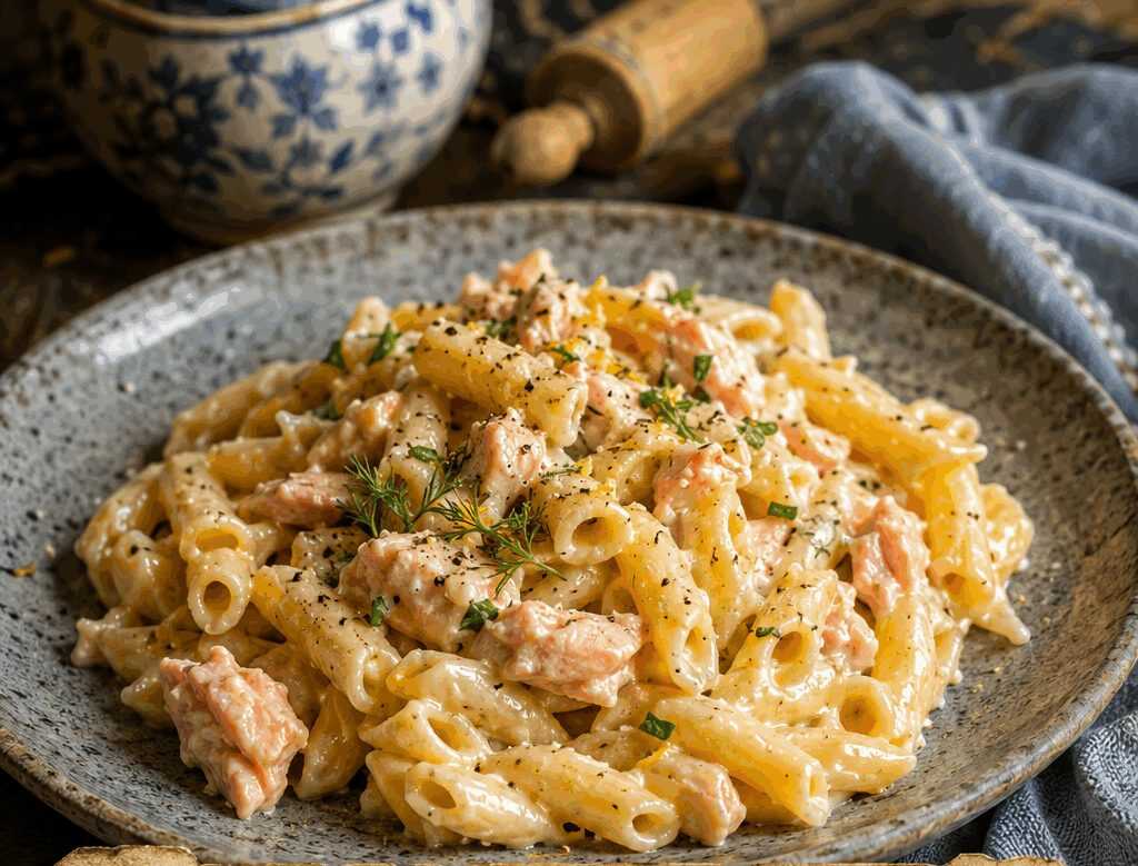 Pasta al Salmone Cremosa Senza Panna