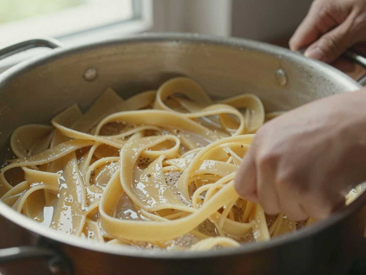 Cuoci e raffredda la pasta — Pasta alla Checca Fredda Romana