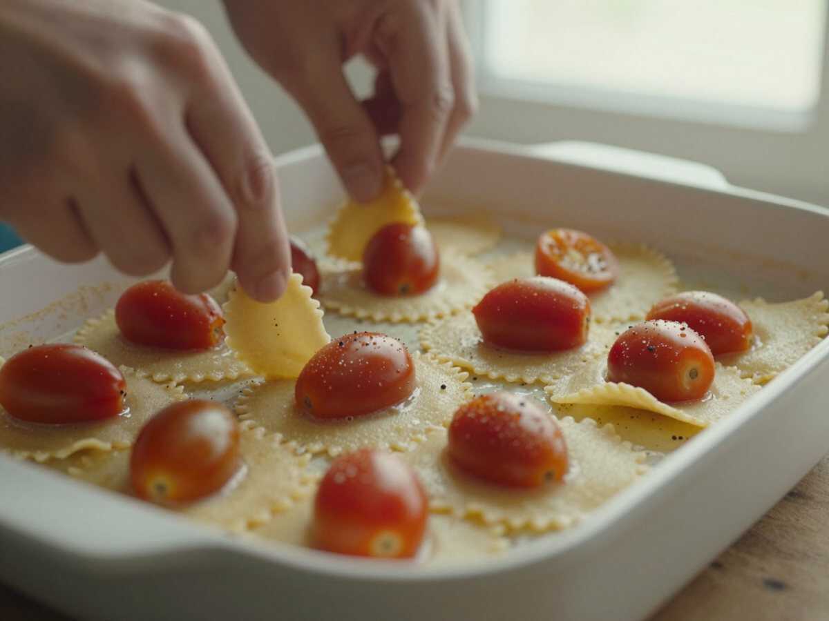 Scotta il tonno fresco — Pasta con Tonno Fresco e Pomodorini