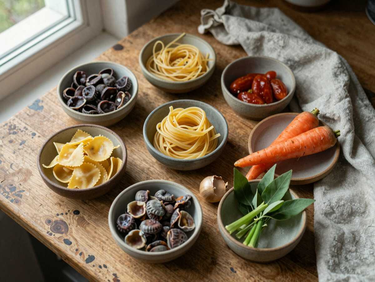Gli ingredienti per Pasta e Fagioli Cremosa Come una Volta