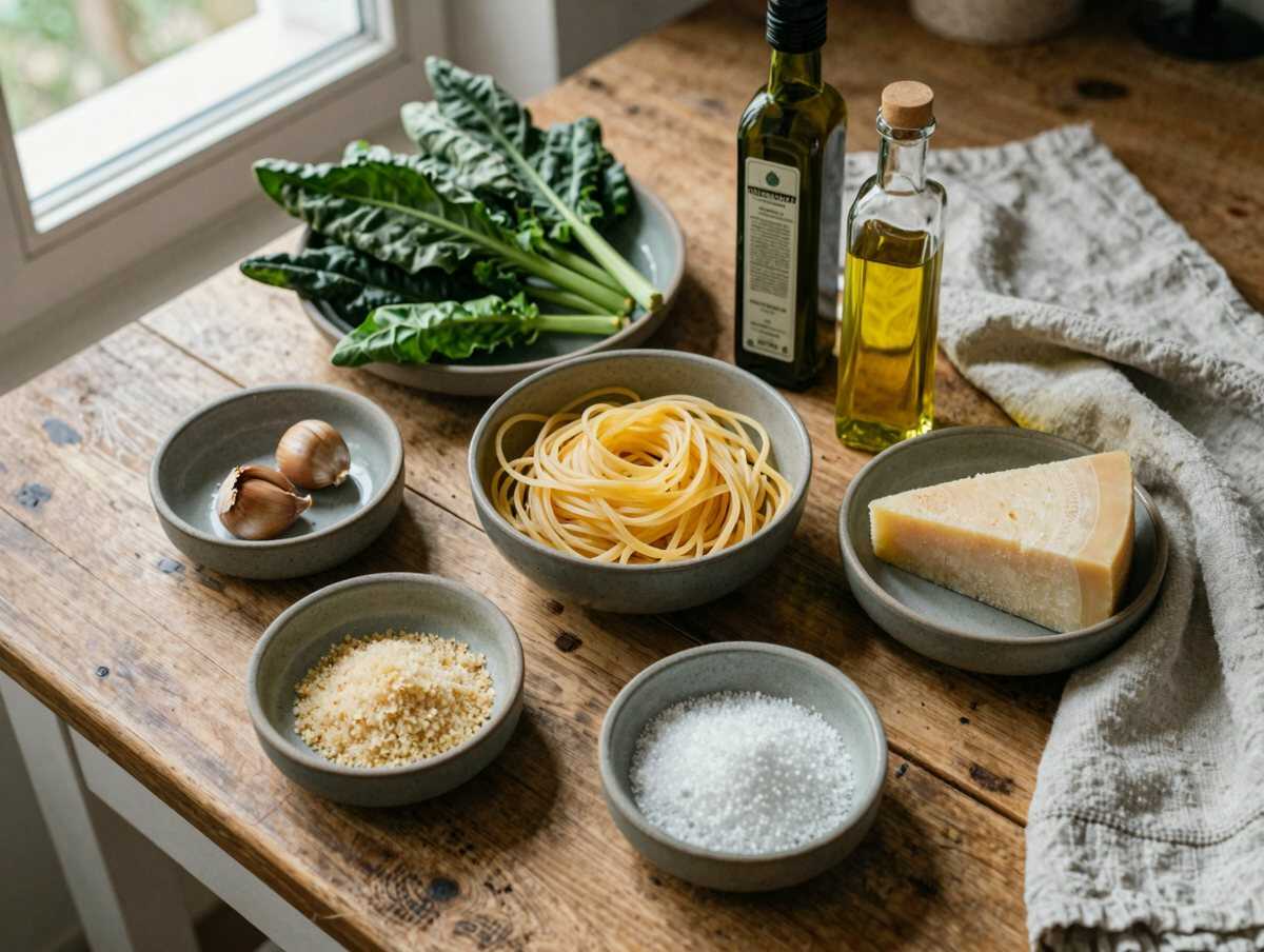 Gli ingredienti per Pasta e Verza Napoletana Leggera
