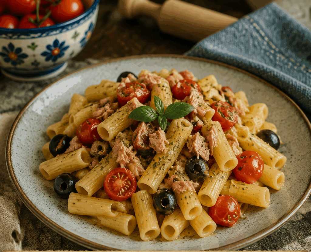 Pasta Fredda con Tonno e Pomodorini