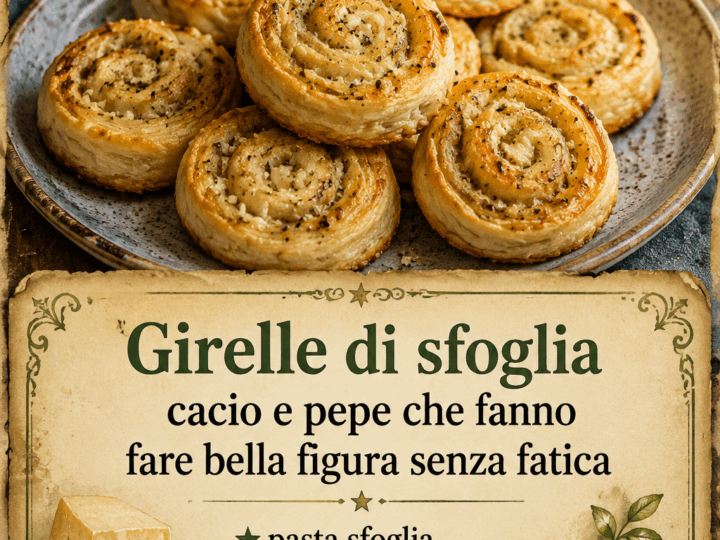 Girelle di sfoglia cacio e pepe che fanno fare bella figura senza fatica