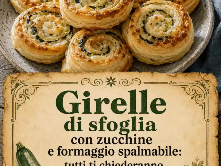 Girelle di sfoglia con zucchine e formaggio spalmabile: tutti ti chiederanno la ricetta