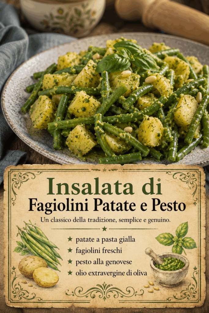 Insalata di Fagiolini Patate e Pesto