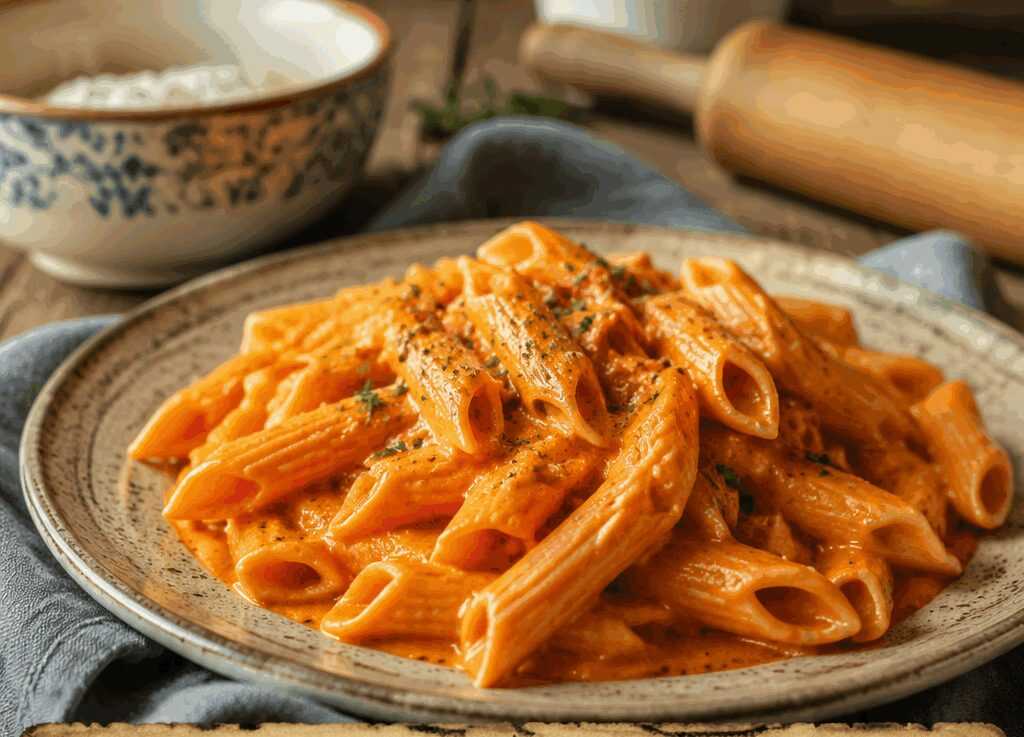 Penne alla Crema di Peperoni Senza Panna